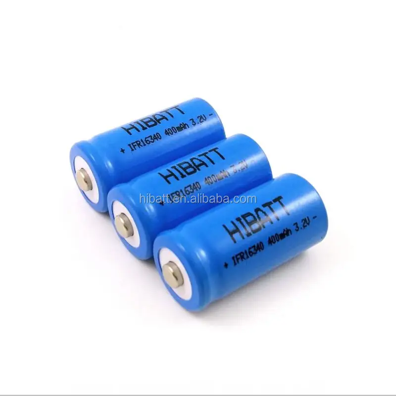 High capacity LiFePO4 battery 16340 400mAh 3.2V power lifepo4 battery A123