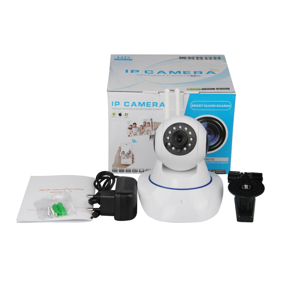 Low cost wifi ip very small cctv security camera with sd recording card