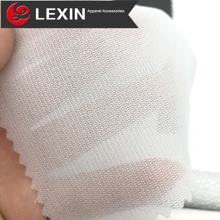 dot fuse woven fusible interlining interfacing fabric for garment by Karl Mayer warp knitting machine
