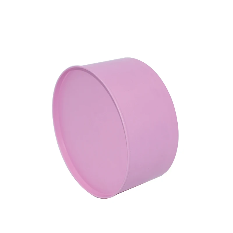 Розовая плоская железная круглая Косметическая металлическая упаковочная коробка от производителя