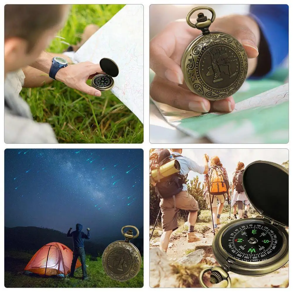 Портативный карманный компас премиум класса, откидной Компас для кемпинга, пешего туризма, компас, инструменты для навигации на открытом воздухе