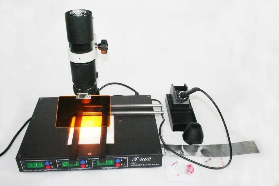 
PUHUI T862 IRDA Infrared bga rework machine With Good Price SMD SMT desoldering Rework Station 