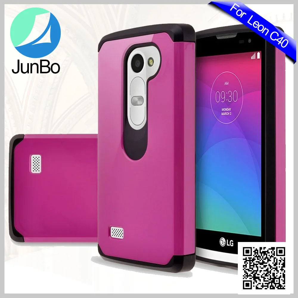 2 in 1 Soft Silicon Gel Plastic Phone Case for LG Leon C40