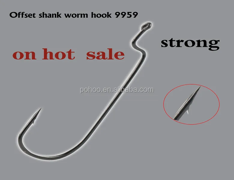
High quality stronger worm bass fishing hook popular 