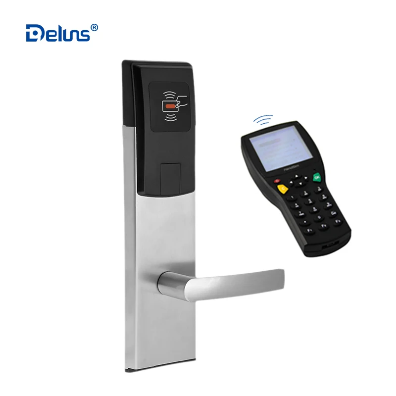 Deluns access control smart M1 Rfid card online digital wireless hotel lock management system software security