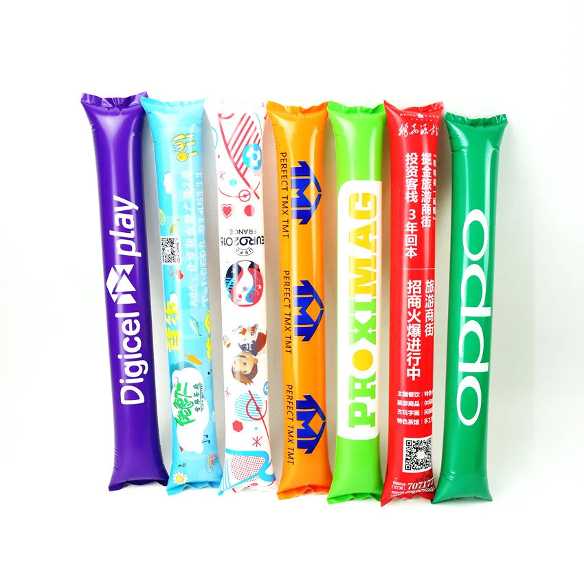 Inflatable balloon stick clapper custom cheering stick