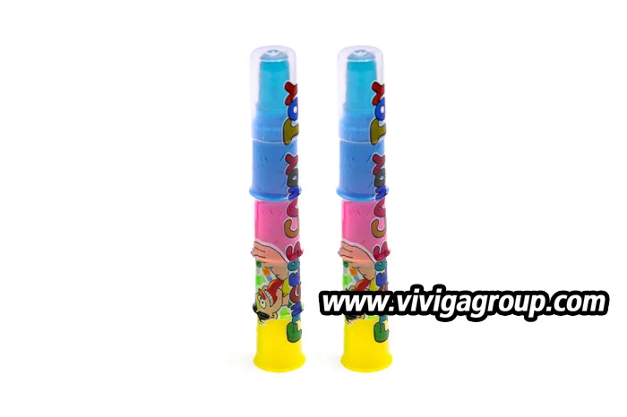 Sweet and sour good tasting fruity finger toy candy