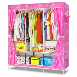 Foldable simple wardrobe Metal wardrobe closet cabinet