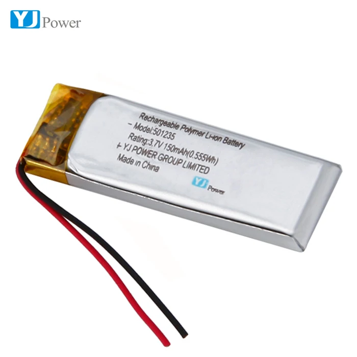 Литий-полимерная батарея 501235 150 мАч 3 7 в с сертификатами UL1642 KC UN38.3 IEC62133 и MSDS