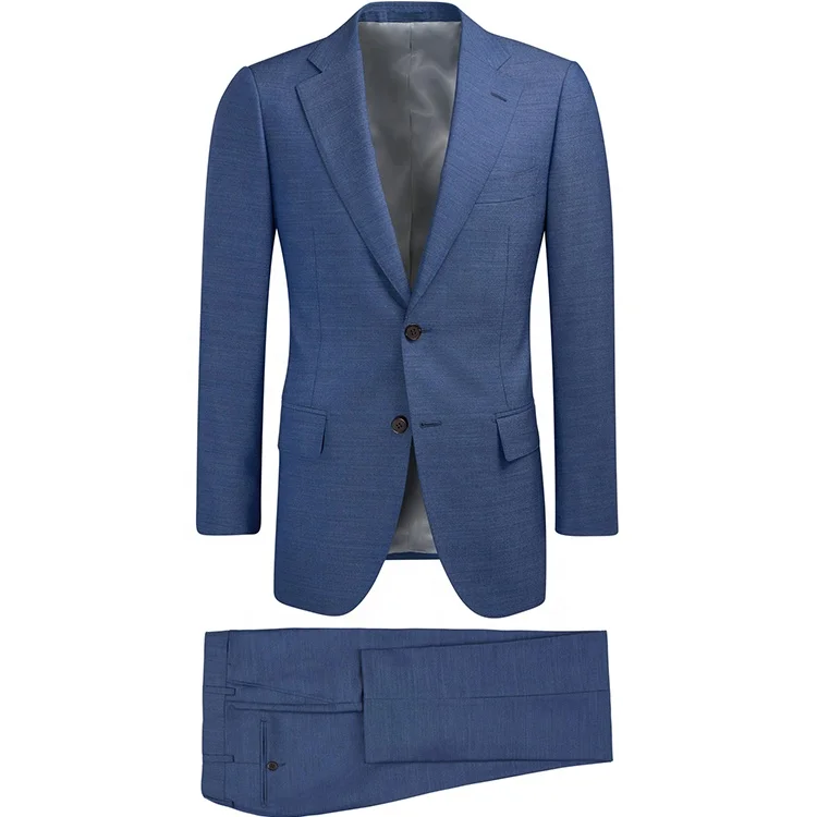 Hot sale groom style new fabric style blue wedding suits pictures dress suits for men
