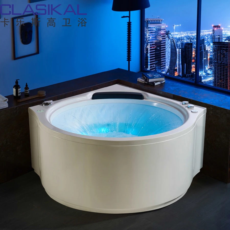 CLASIKAL Independent Massage Bathtub Acrylic Material Multifunctional Massage Bathtub Shenzhen Factory Direct Sales Hotel Home
