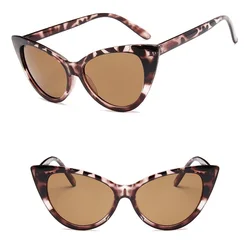 Cheap Fashion Retro Big Cat Eye Frame uv400 Protection Lens for Women Sunglasses