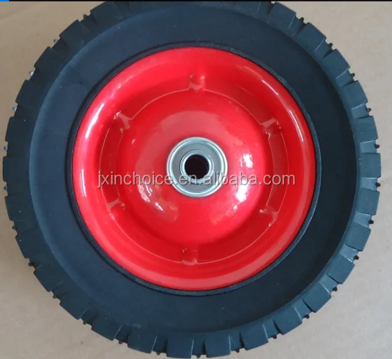 
high quality 200mm semi pneumatic rubber wheel for luggage 