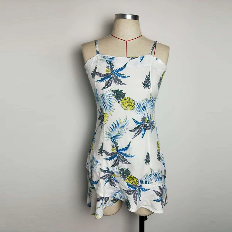 Maxnegio 2018 Hot Selling Digital Printing Sleeveless Summer Beach Sexy Halter Women Dress