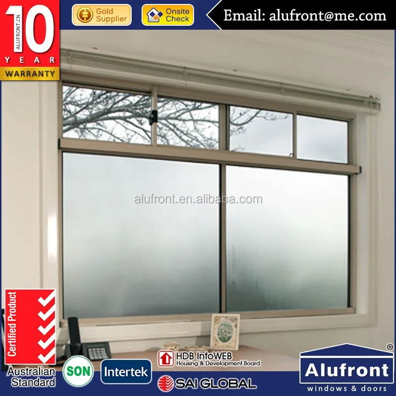 German Design Black Slim Profile Aluminium Sliding window
