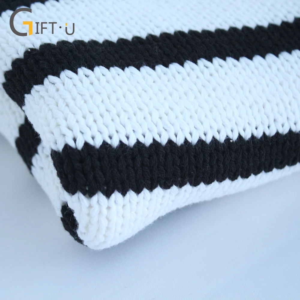 
Giftu 86019# 2018 Women Pullovers Knitted Striped Sweaters Tops Loose Casual Jumper 