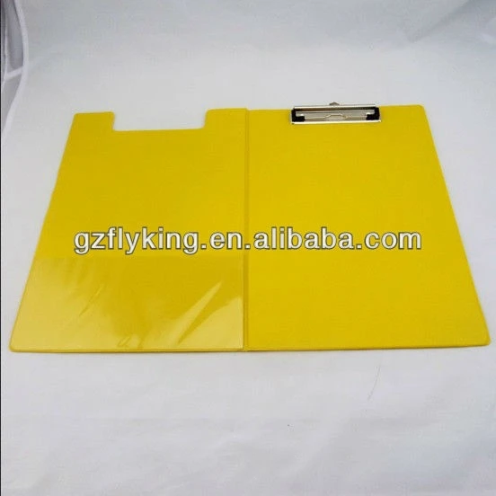 A4 size foldable double pvc clipboard-logo printing available