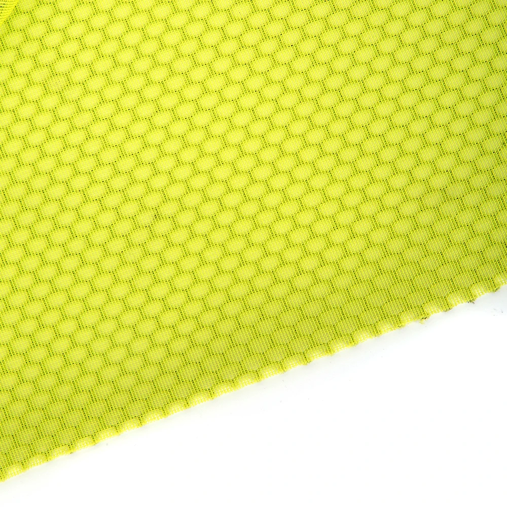 
HH-002 100% polyester sandwich stretch deck chair mesh fabric sports shoe making material 