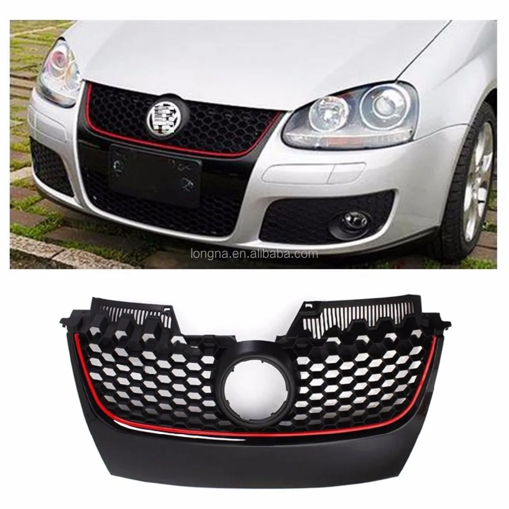 
FRONT BUMPER MESH CONVERSION CENTER GRILLE FOR 06-09 VW JETTA GTI GLI RED TRIM 