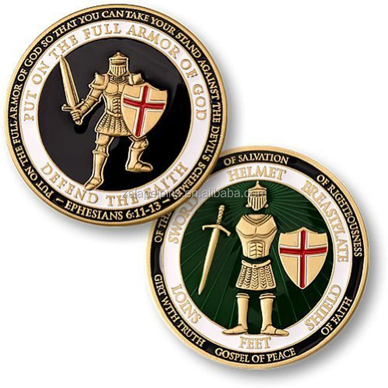 
Put on the Whole Armor of God Ephesians Challenge Coin 