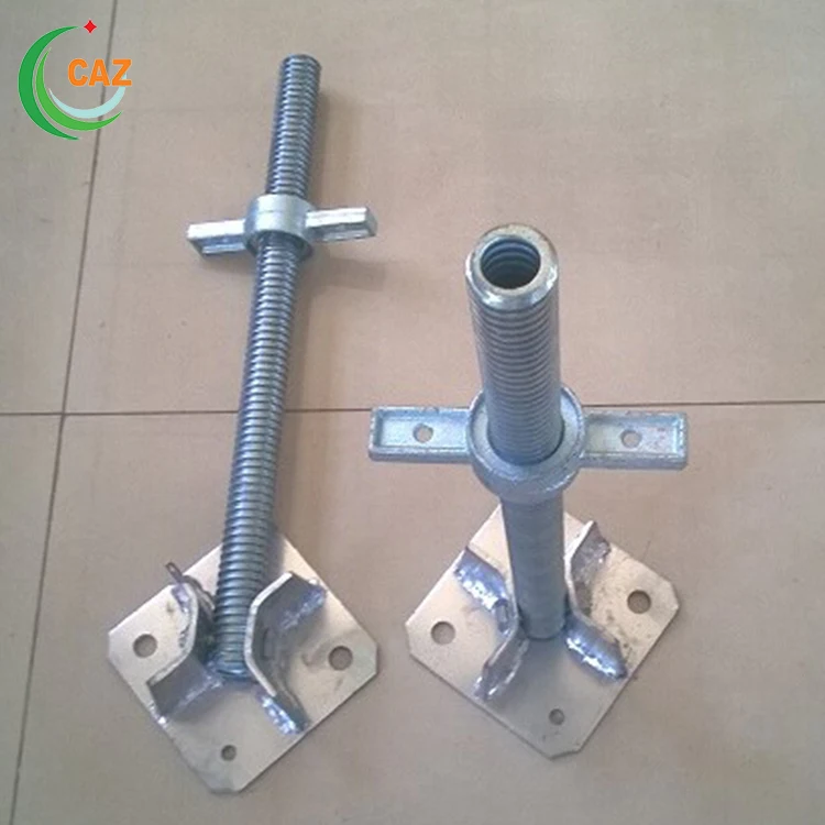 
types of scaffolding screw jack with swivel base plate 