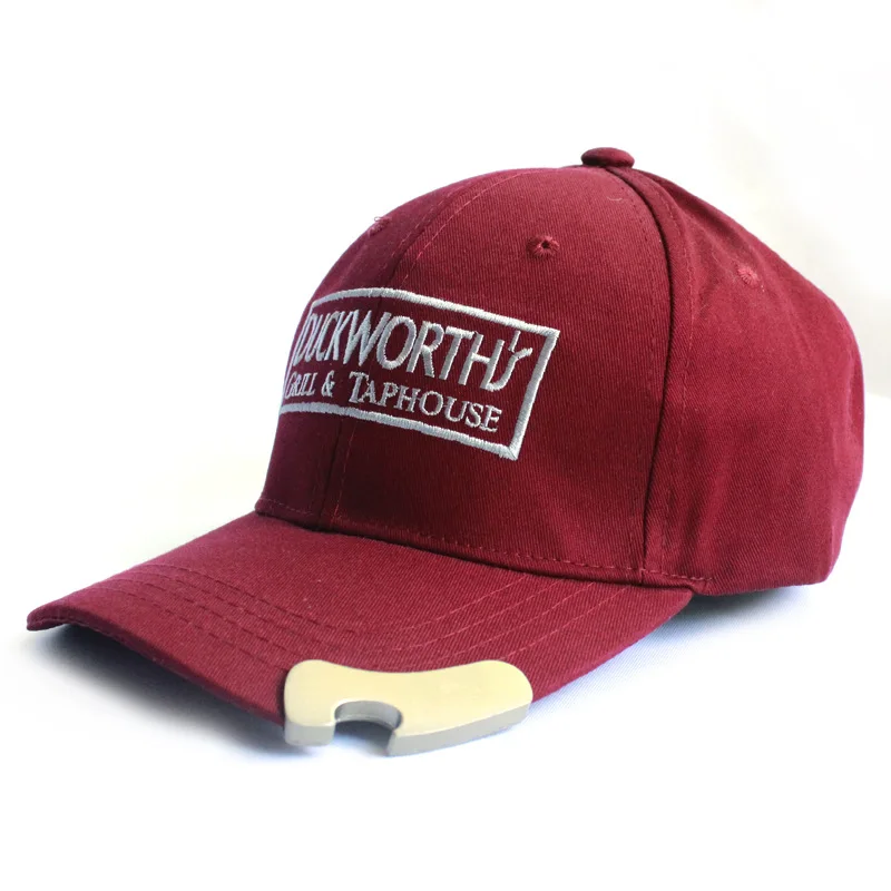 china manufacturer fashion men cotton baseball cap hat with beer bottle opener