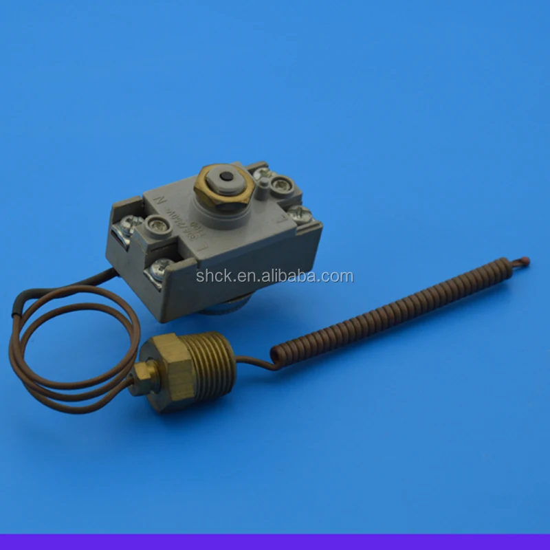 Electric heater manual reset thermostat