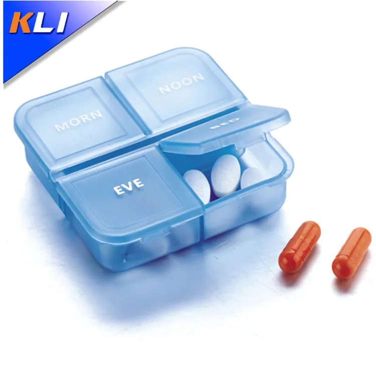 Factory direct Food grade PP material 4 days plastic pill box