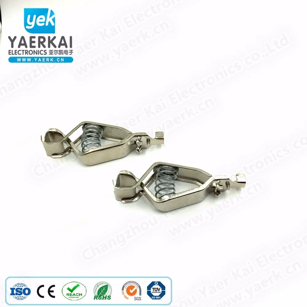 Высокоэластичный зажим типа крокодил с металлической пружиной 100 А