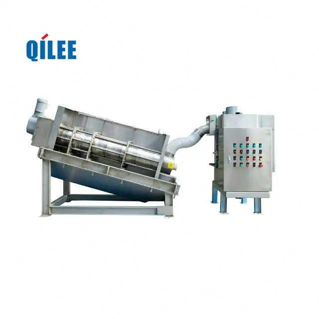 
Industrial Sludge Dehydration Automatic Stainless Steel Screw Filter Press 