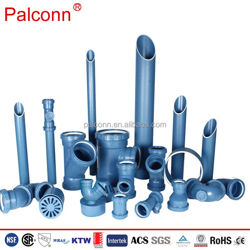 Silent Waste Water Pipe and fitting PP UPVC pipes and fittings for Drainage System