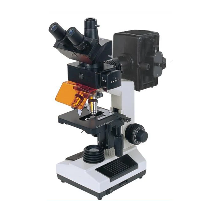 Lab and Industrial Fluorescent Microscope YX-FM107 with Trinocular Head for Video Camera