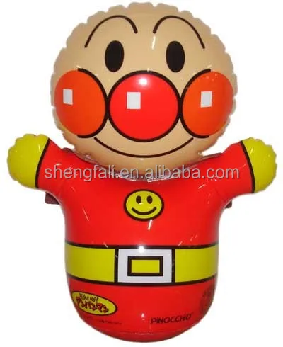 
funny inflatable 3D boxing punch bob bag for kids soft nontoxic pvc 