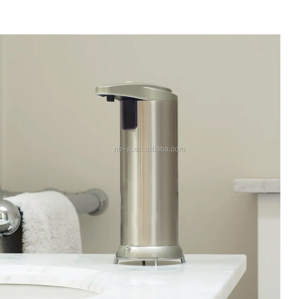 
wholesale Amazon hot Fingerprint Resistant Stainless Steel touchless sensor liquid automatic soap dispenser in bathroom kitchen 