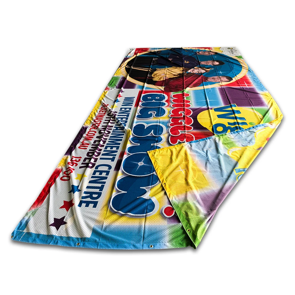 Construction Site outdoor building large format marketing  promotional Large Mesh Fabric Banners