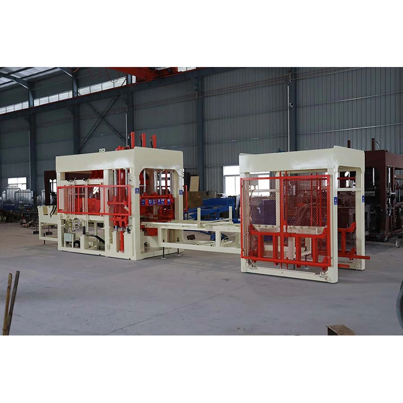 QT12-15 Concrete production brick machine is used for sidewalk brick manufacturing