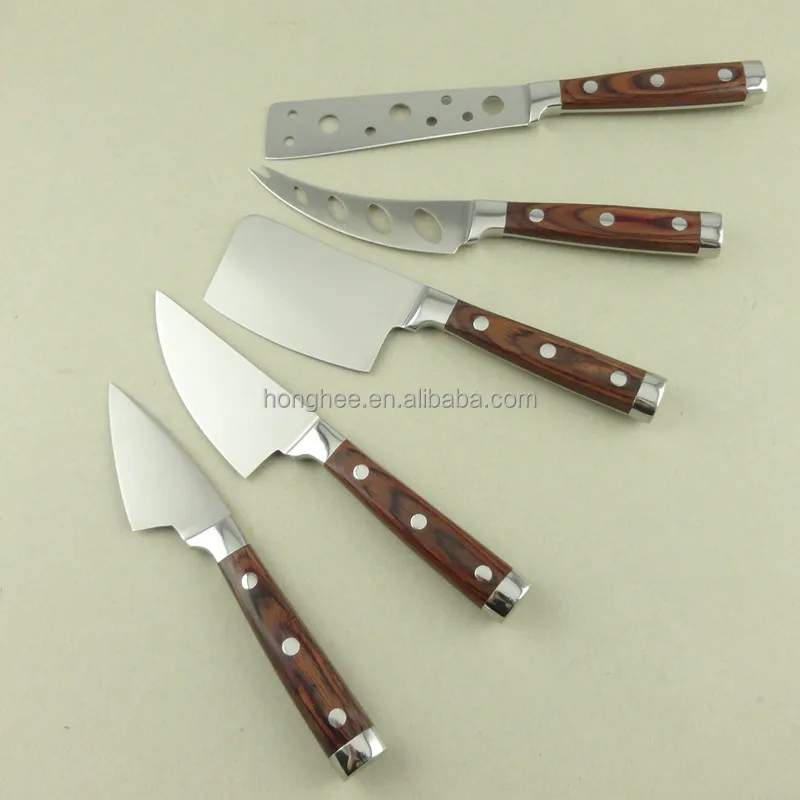 
High Quality Pakka Wood Handle Wholesale Cheese Knife 