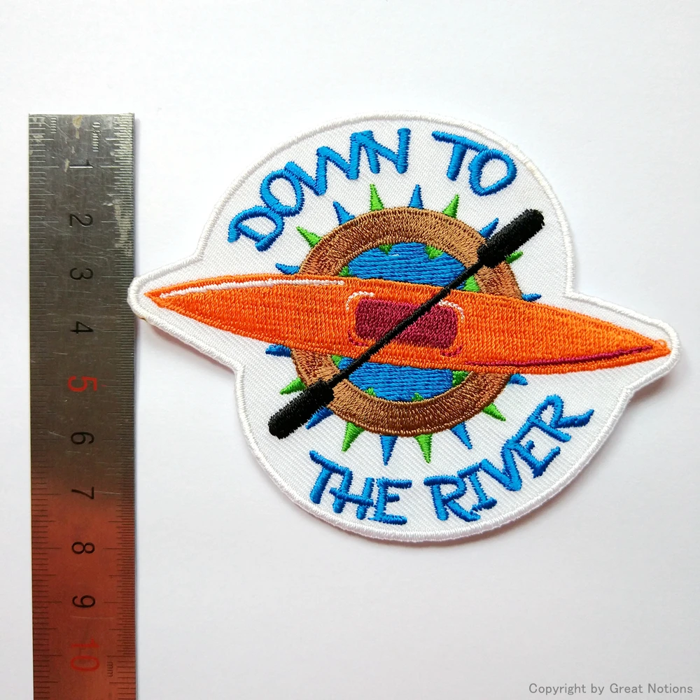 
Custom heat press embroidery patches for jeans 