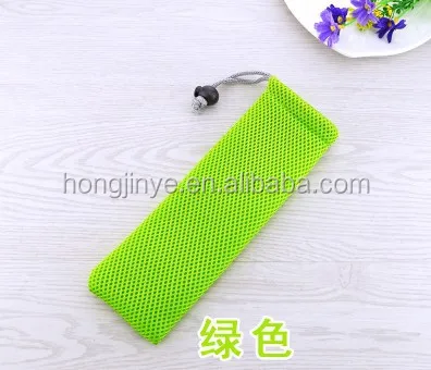 manufacture polyester mesh jewelry bags wholesale gift drawstring bag pouch net  pencil box bag