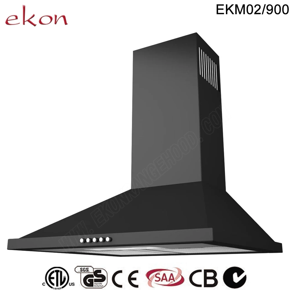 
900mm premium 3 speed mechanical control inox tower powerful industrial best kitchen hood with timer function 