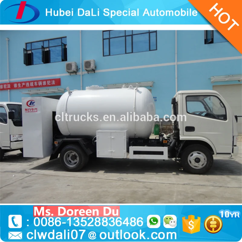 DFAC 5.5 m3 3 Ton two axles LPG Bobtail Tanker truck