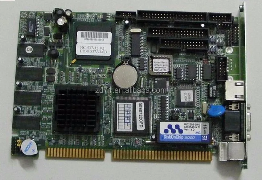 NC-537-32 V2 BIOS:537A3-6D industrial motherboard CPU Card working NC-537-32 V2