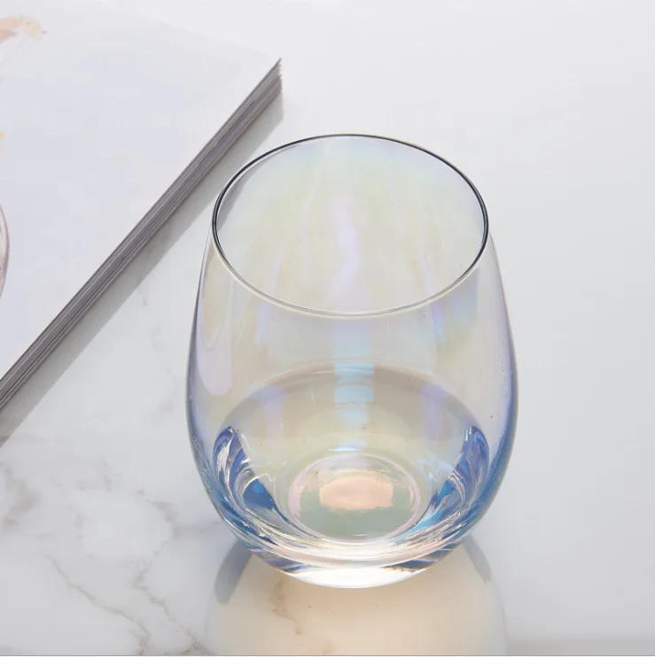 
Rainbow Water Glass Monogram Stemless Glass Wholesale 