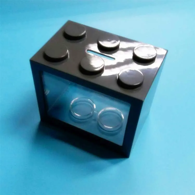 
cheap wholesale saving money box/plastic coin bank 