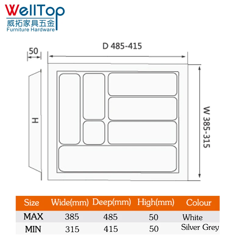 Manufacturer of Adjustable Cutlery Trays With Modern Design, Providing Adjustable Cutlery Tray for Contemporary Kitchen Solution