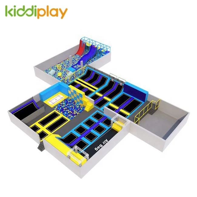 
Modern design trampoline park ninja warrior indoor various game kids foam pit commercial park 