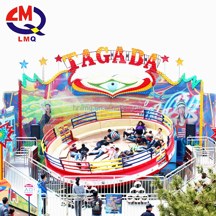 luna park equipment amusement rides mini tagada with LED light