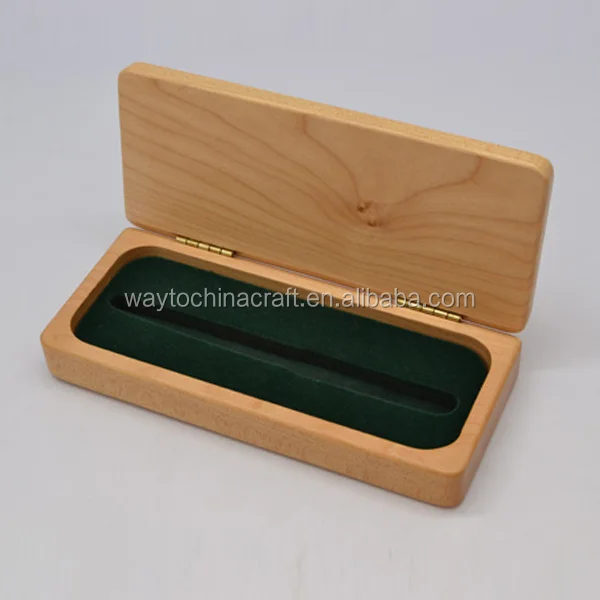 elegant maple wooden fountain pen gift box