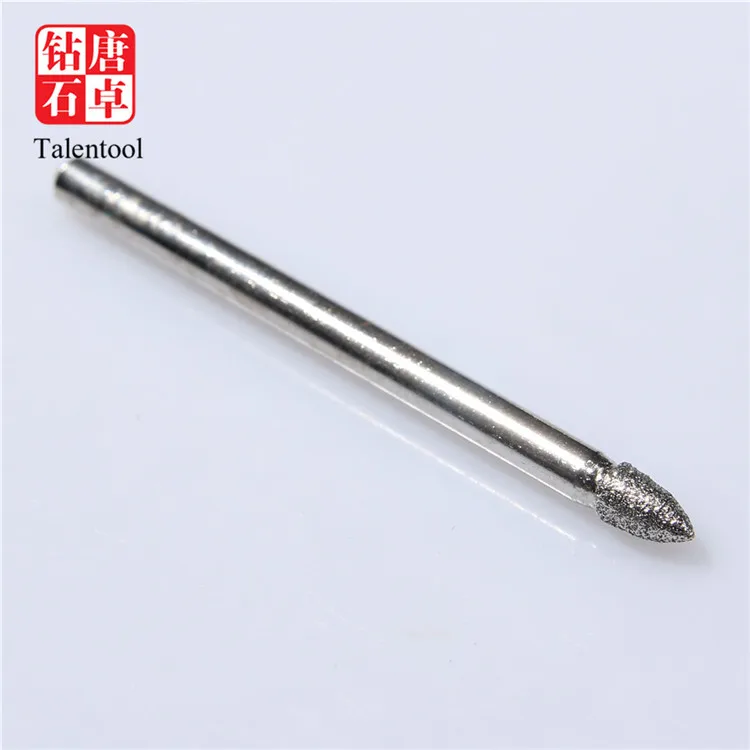dremel use sintered polishing burr ball shape marble letter carving tool