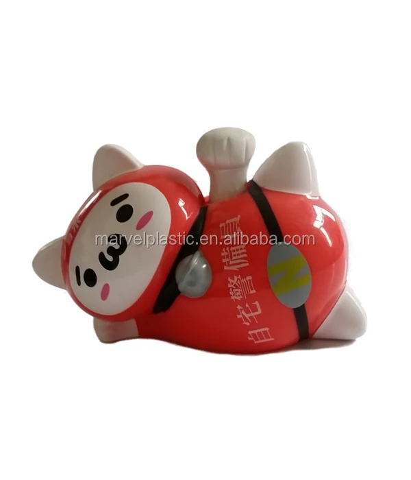 
dashboard solar figure cat miniature 